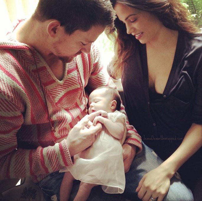  Jenna Dewan and Channing Tatum with their child Everly