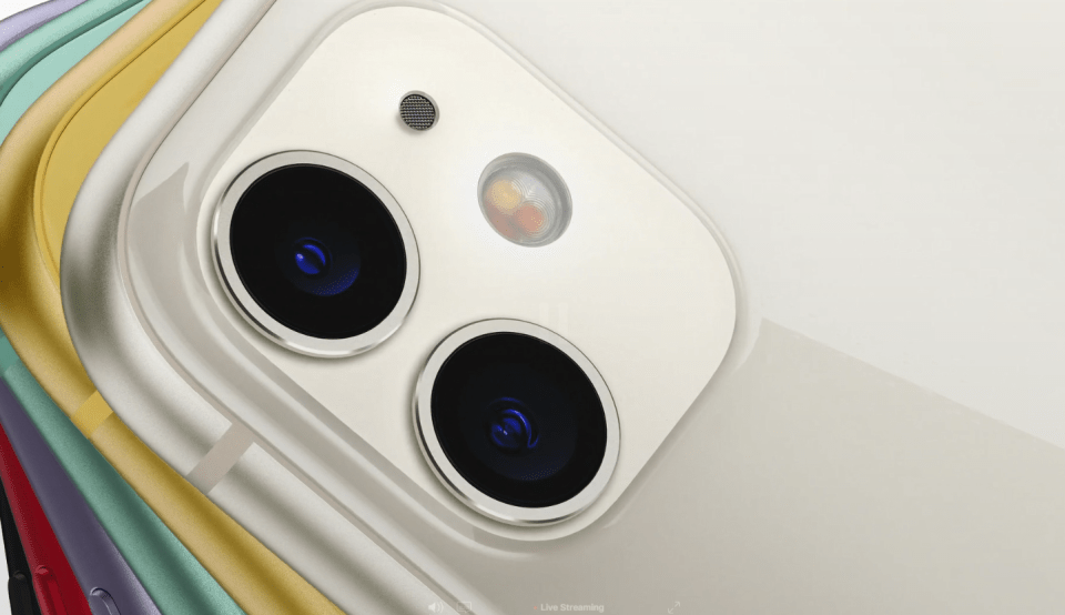  The iPhone 11 has a dual-lens camera