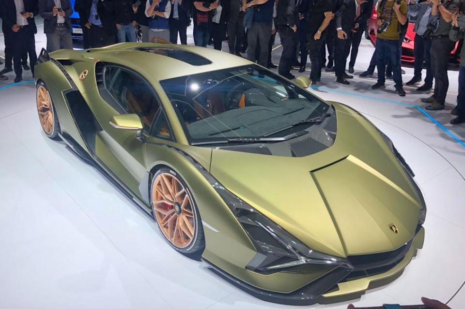 The Lamborghini Sian is the Italian brand's first hybrid model and one of its fastest road cars ever at 217mph