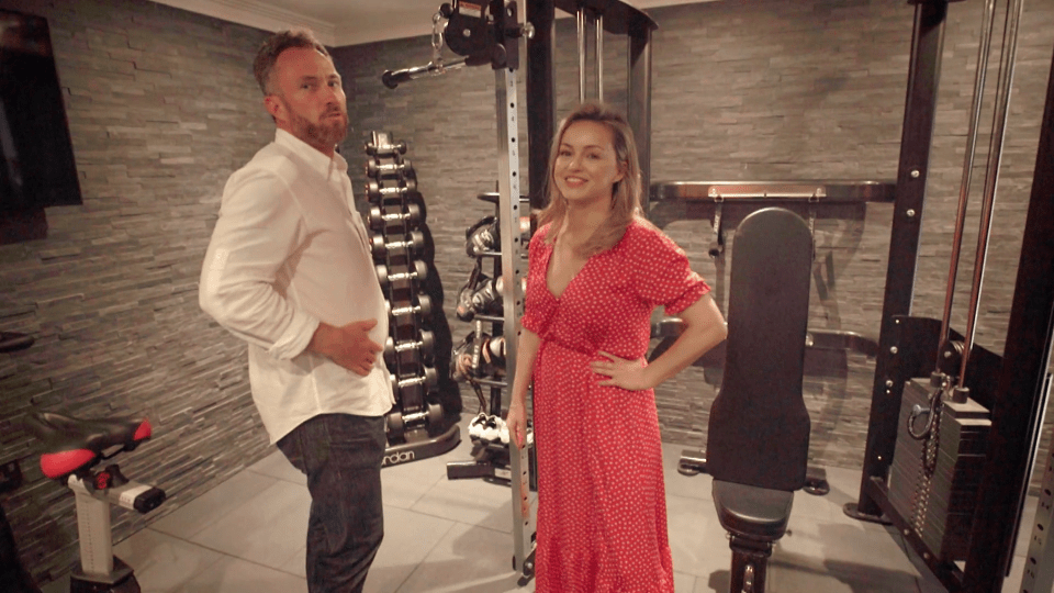  James and Ola showed off their ground-floor gym