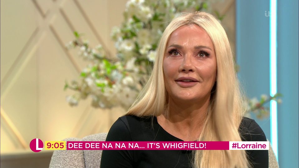  Danish singer Whigfield delighted Lorraine viewers when she appeared on the show today