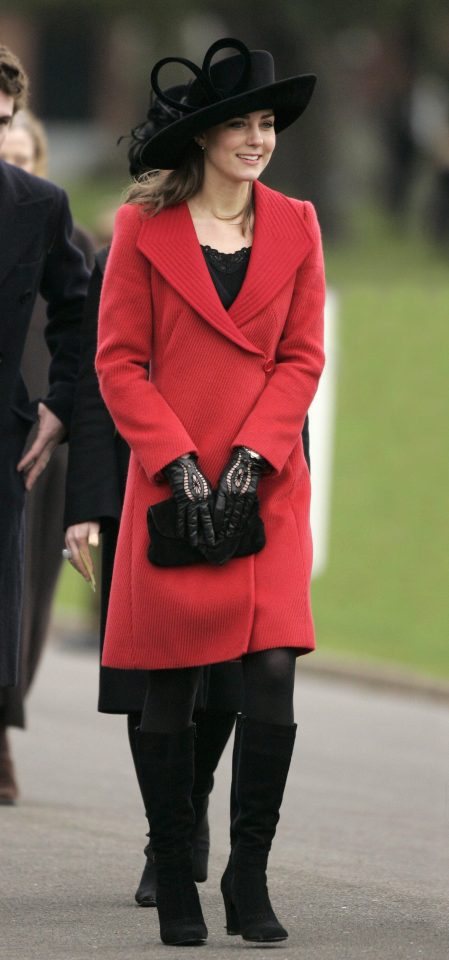  Kate plays with colour in an Armani coat, but looks more mum than girlfriend at William’s graduation at Sandhurst