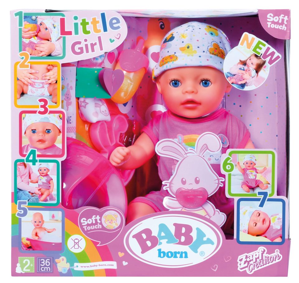  This Baby born doll pack includes a potty and nappy