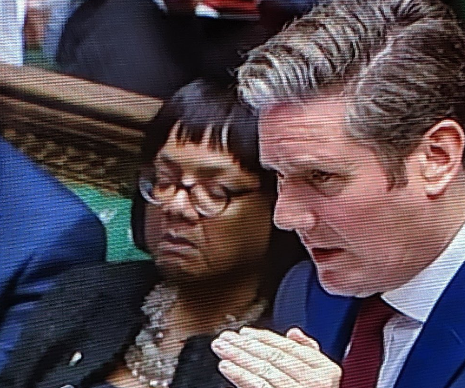  Diane Abbot also appeared to be struggling to stay awake