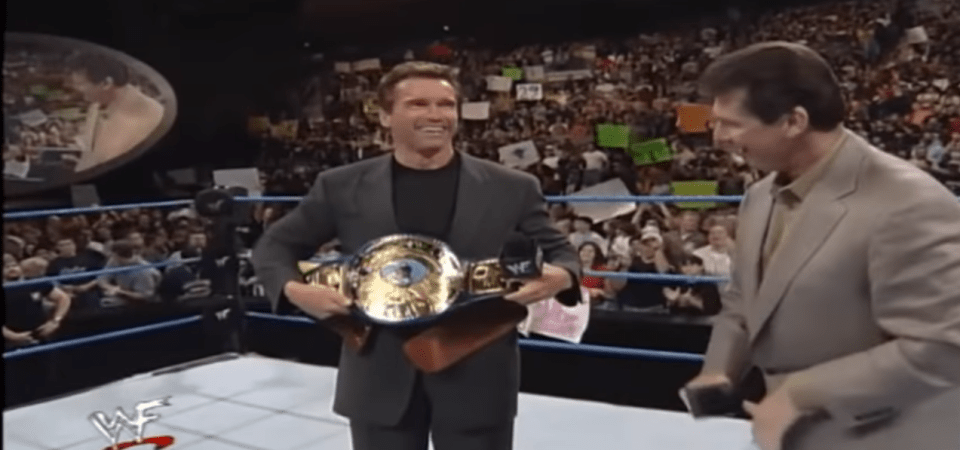  Arnold Schwarzenegger featured on WWE television for the first time in 2003 on an episode of SmackDown