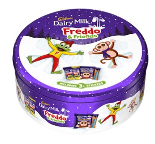  The tins are festively decorated - perfect for Christmas