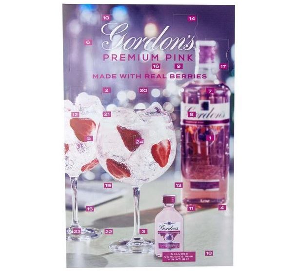  The Gordon's pink gin calendar is sold exclusively at Debenhams