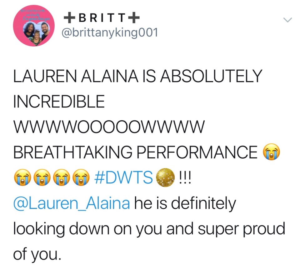  She was praised for a breathtaking performance