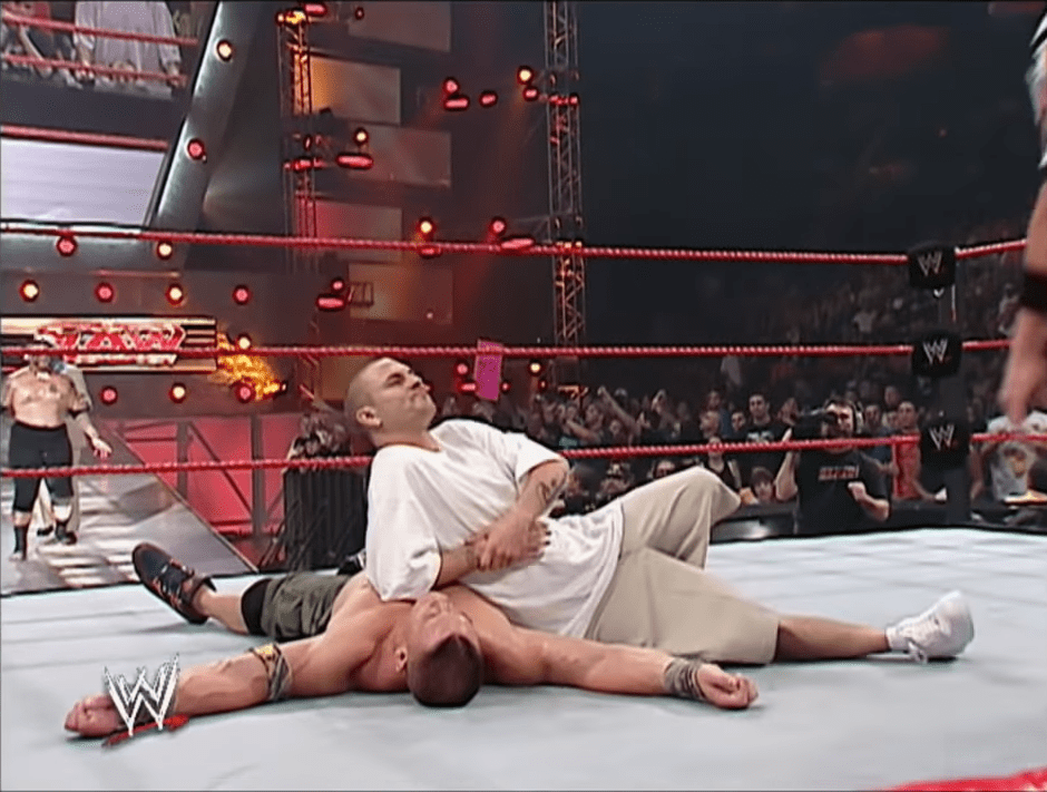  Kevin Federline defeated John Cena in a no-disqualification match after an interference from Johnny Nitro and Umaga