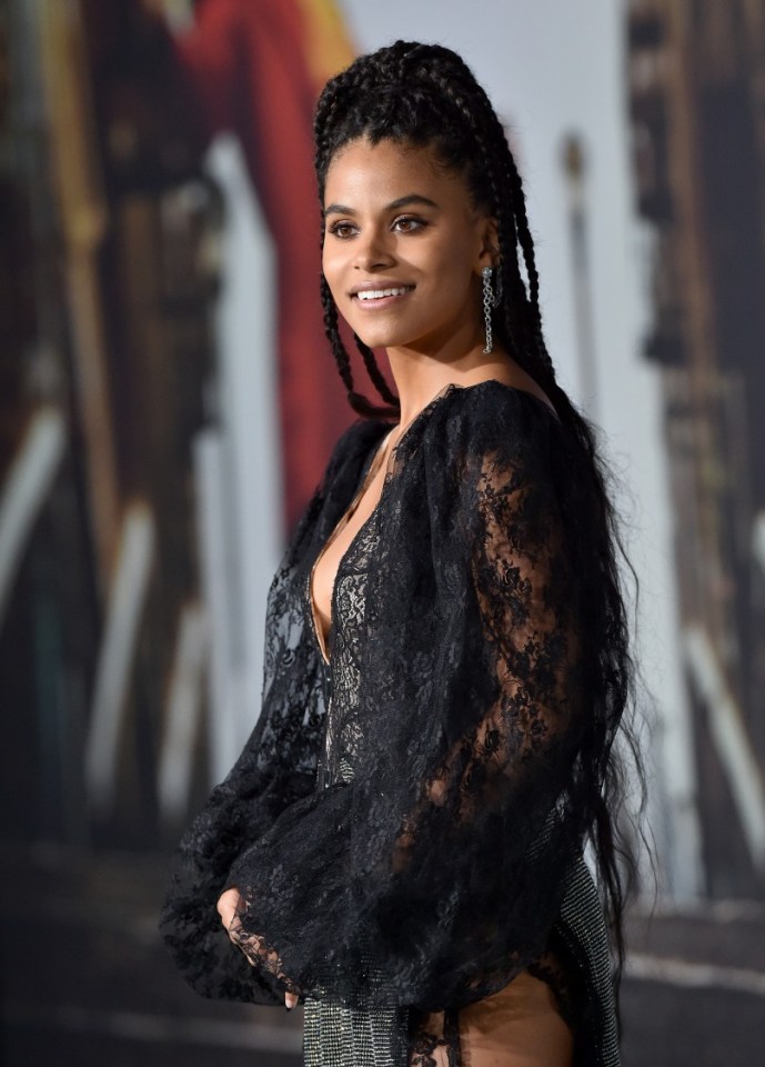  Zazie Beetz plays a regular at the bar