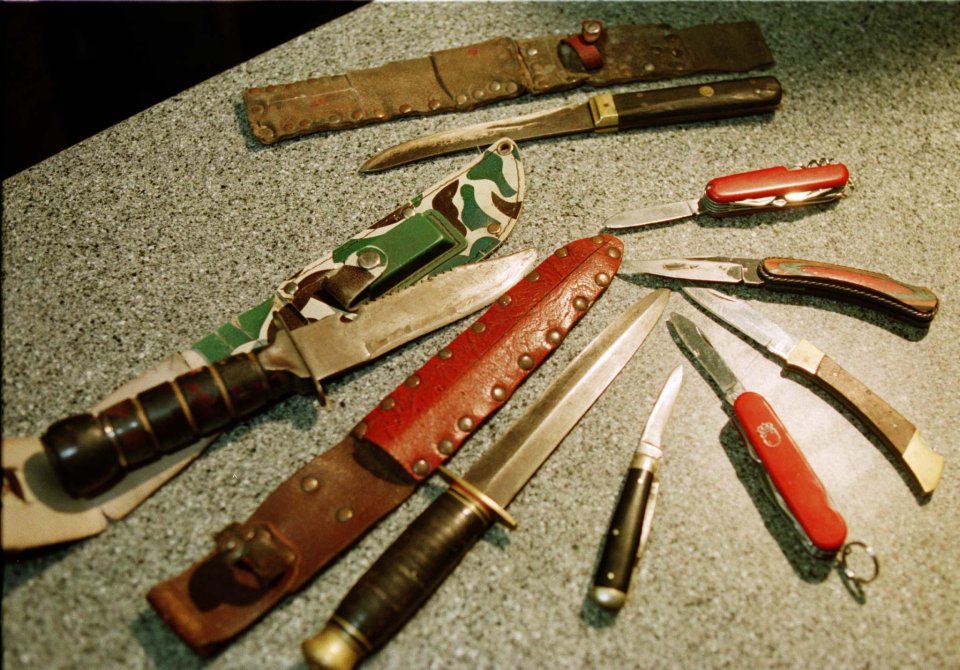  Hopkins had a stash of knives at his home in Nuneaton