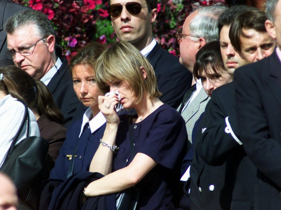  Air France staff in front of Madelaine cathedral in Paris where a memorial service was held two days after the crash