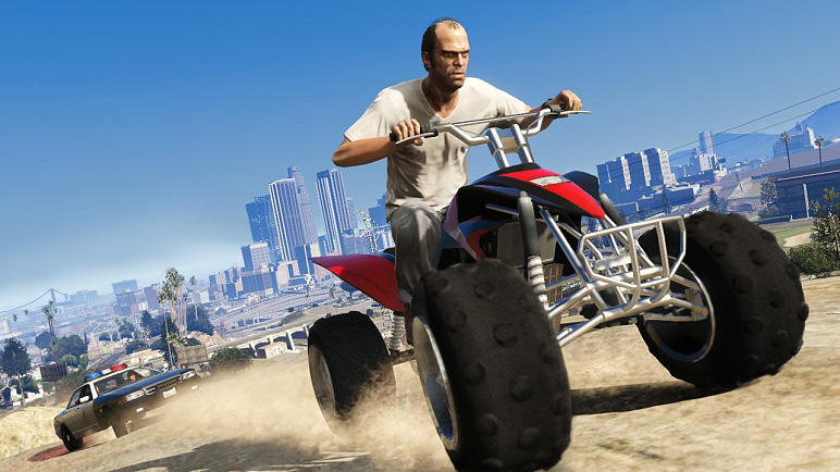  A shot from grand Theft Auto V, released in 2013