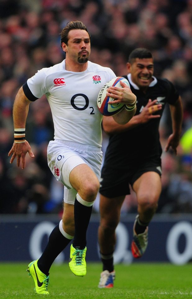  Ben playing for England against New Zealand in 2013