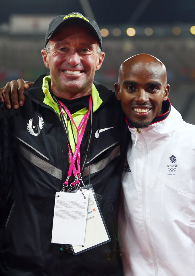 Sir Mo Farah with Alberto Salazar, who trained the Brit runner to become the UK’s most successful athletics champion