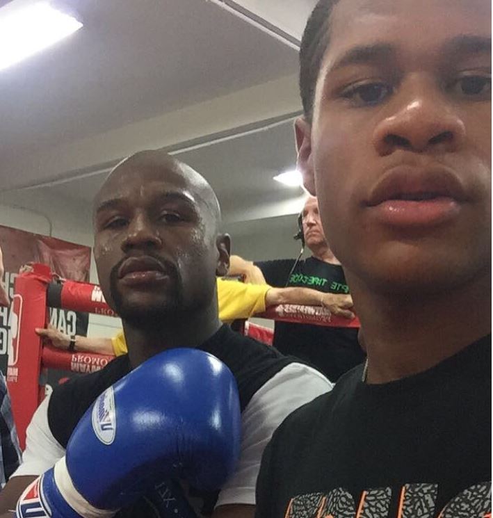 Devin Haney is trained by his father Bill but Floyd Mayweather is a mentor