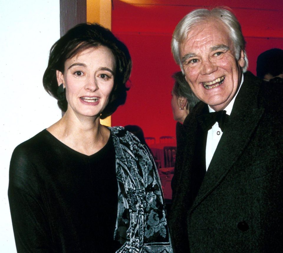  Cherie with her dad at the Television Awards in 1996