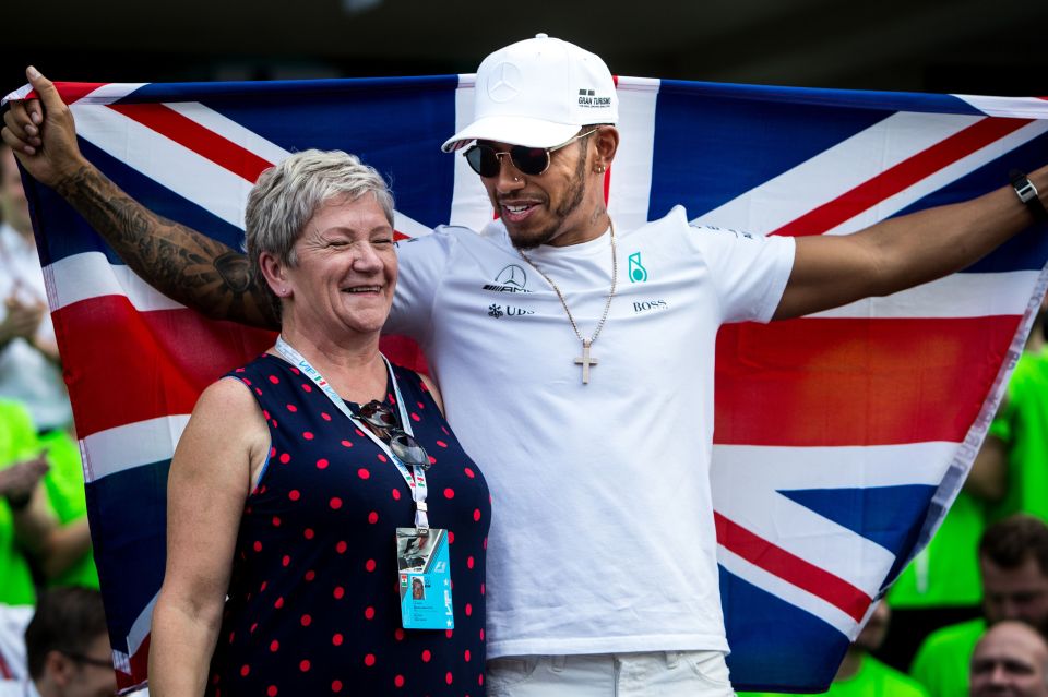  Lewis Hamilton lived with mum Carmen until he was 12, when he moved in with his dad