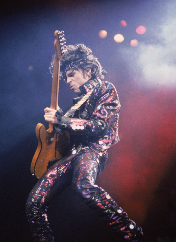  Prince shot to fame in the eighties and by 1985 he was playing huge concerts