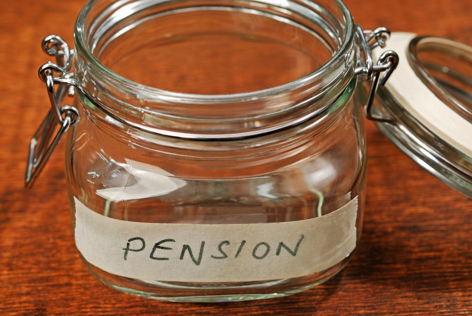 Empty pension jar