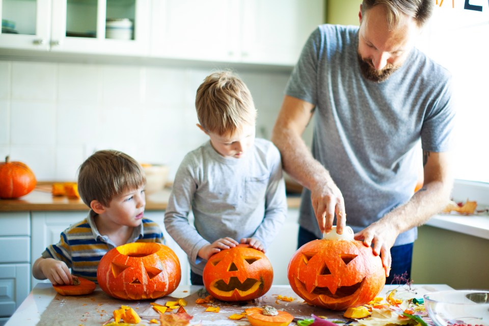  Pumpkin carving is fun for all the family