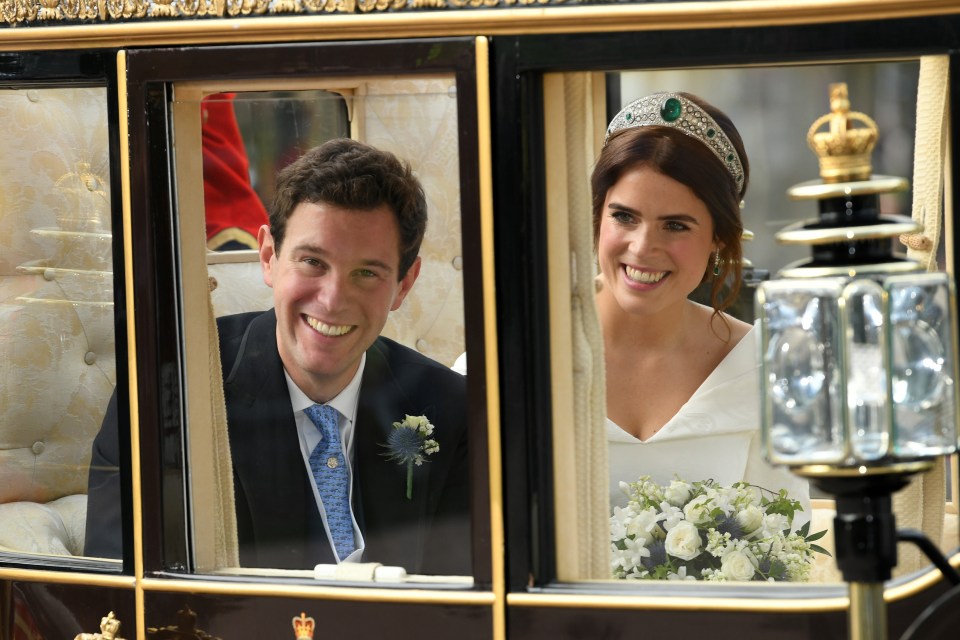  The couple looked ecstatic as they waved to crowds in Windsor