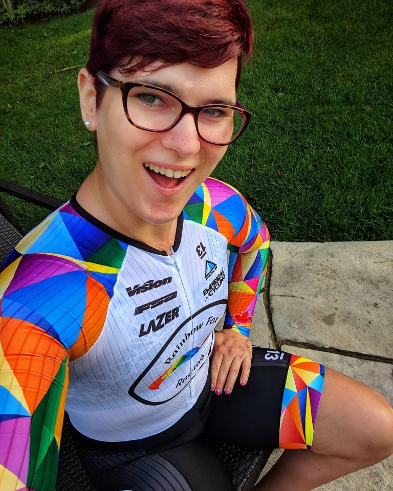  World cycling champ Dr Rachel McKinnon but she has regularly come under fire because she is trans