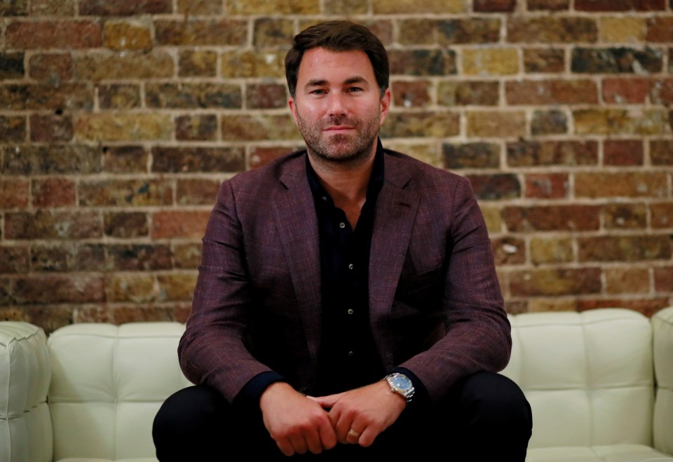  Eddie Hearn slammed the star's actions as 'disgusting'