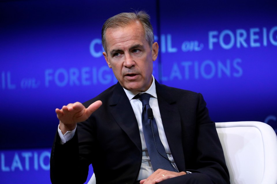  Bank of England governor Mark Carney