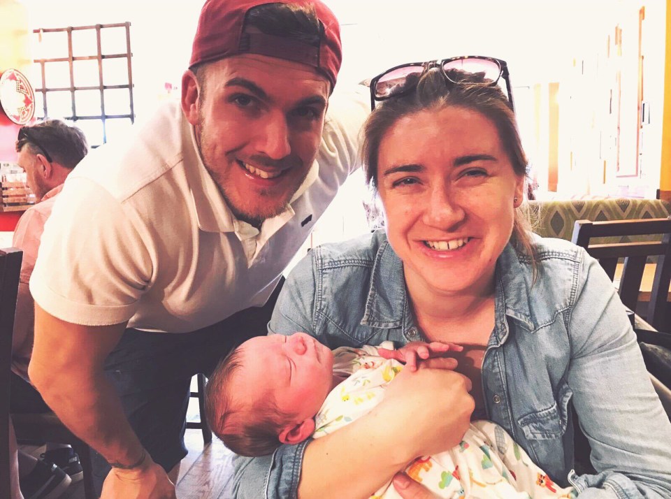  Libby and her fiancé Dan Powell welcomed their son in April 2019