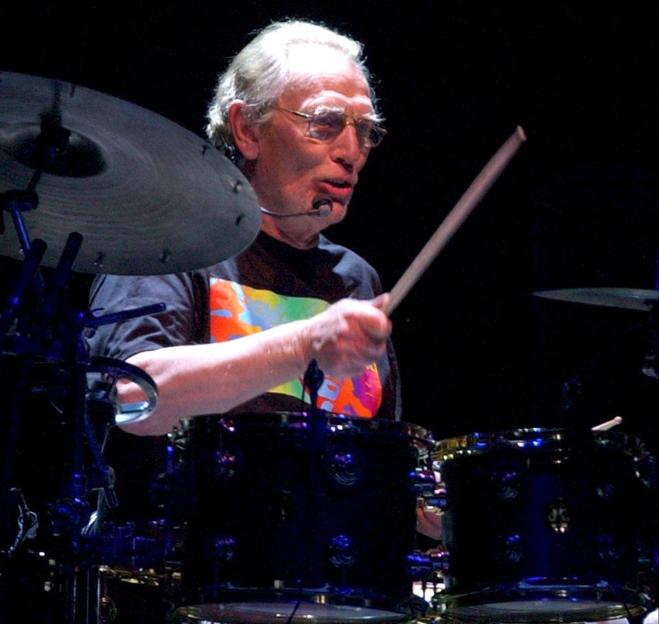 Ginger Baker founded rock and blues band Cream in 1966, recruiting Eric Clapton and Jack Bru