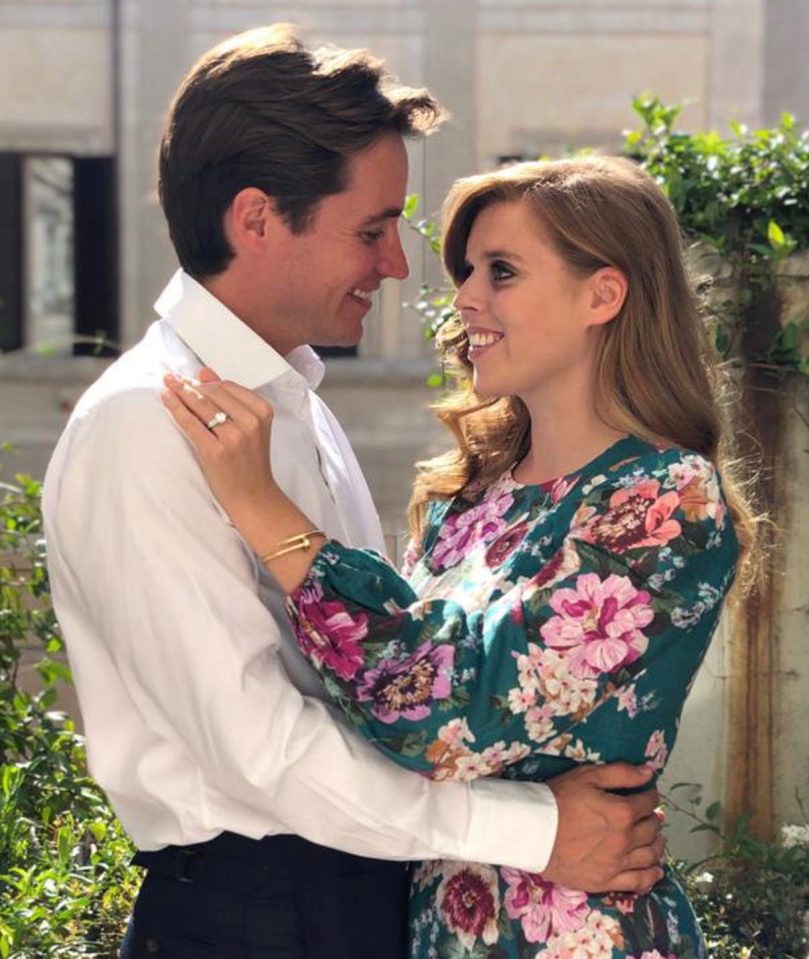  Princess Beatrice and Edoardo got engaged last month