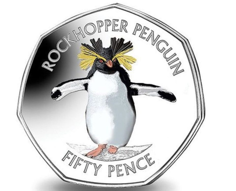  The original 50p coins featured the wrong variety of Rockhopper penguin