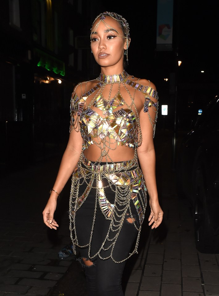  Leigh-Anne looked incredible in her metallic top