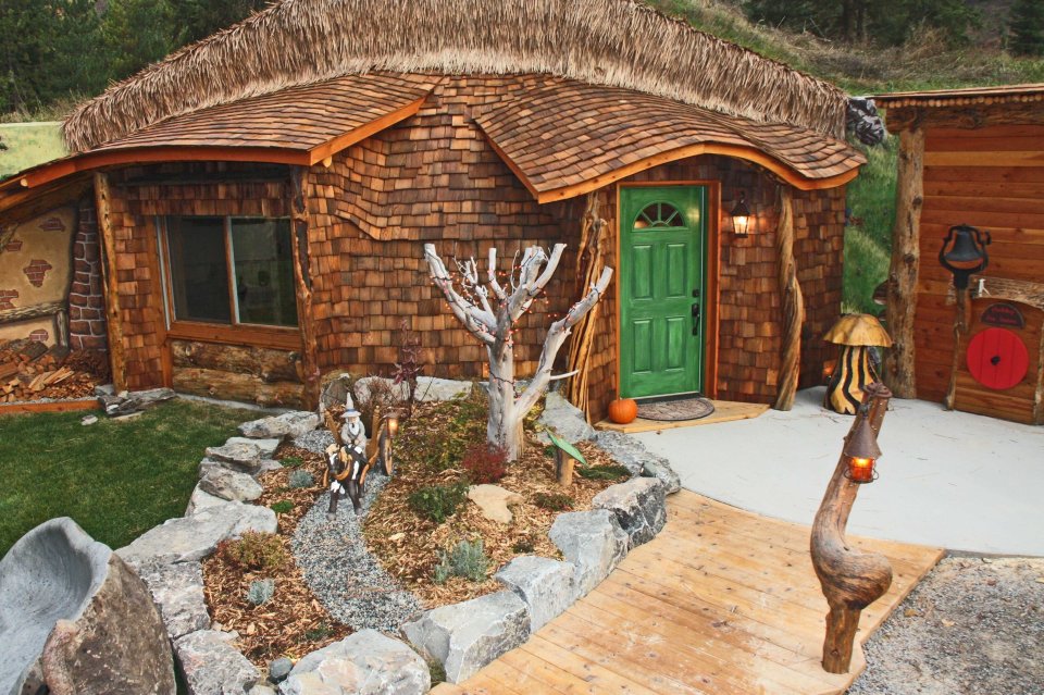 The hobbit home where guests can stay