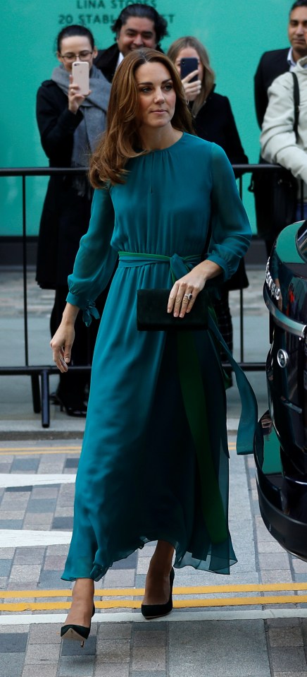  Kate Middleton glowed in green