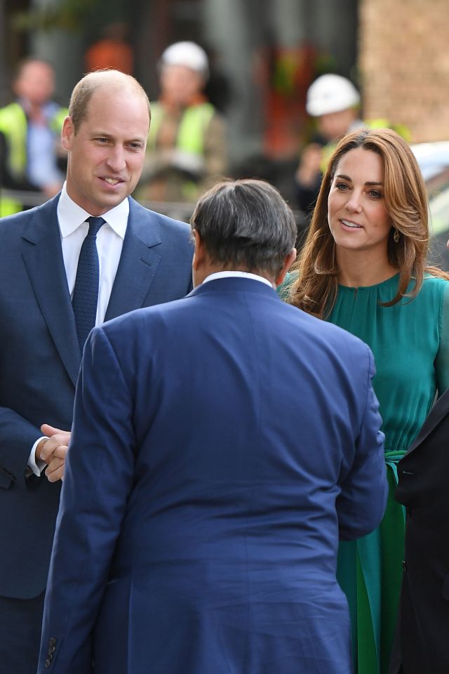  The couple are welcomed to the Aga Khan centre