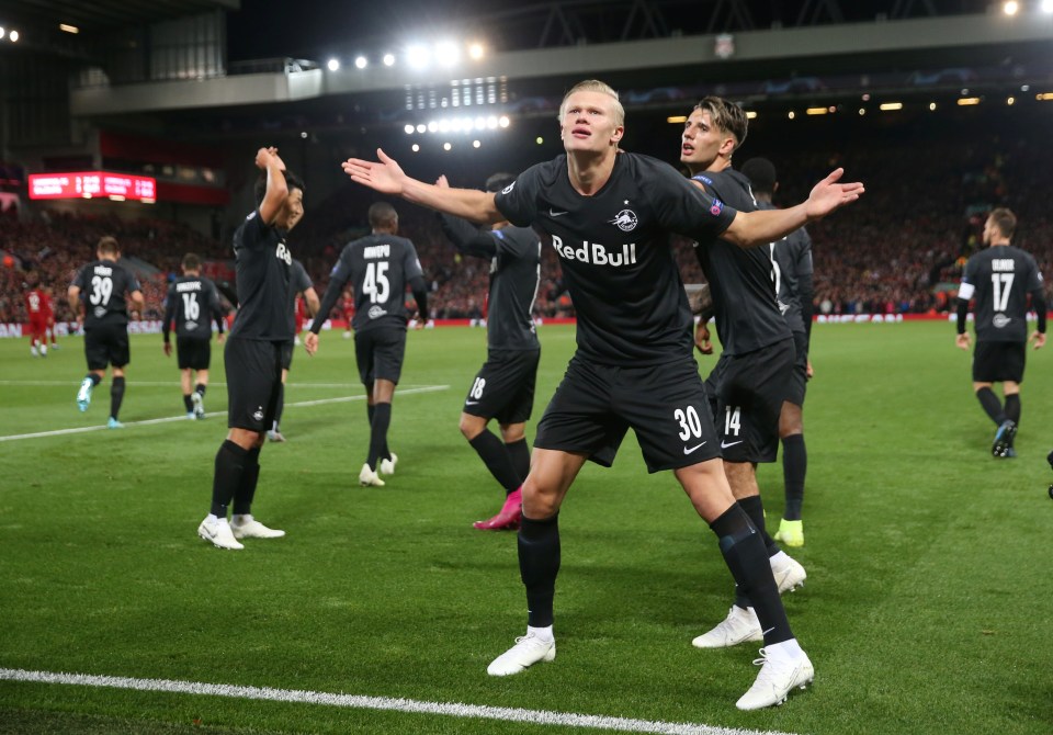  Erling Haaland came off the bench to grab an equaliser after the visitors had trailed 3-0 at Anfield