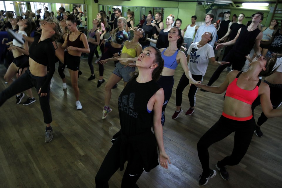  Dancers attend the yearly rehearsal with choreographer, Will Goodson