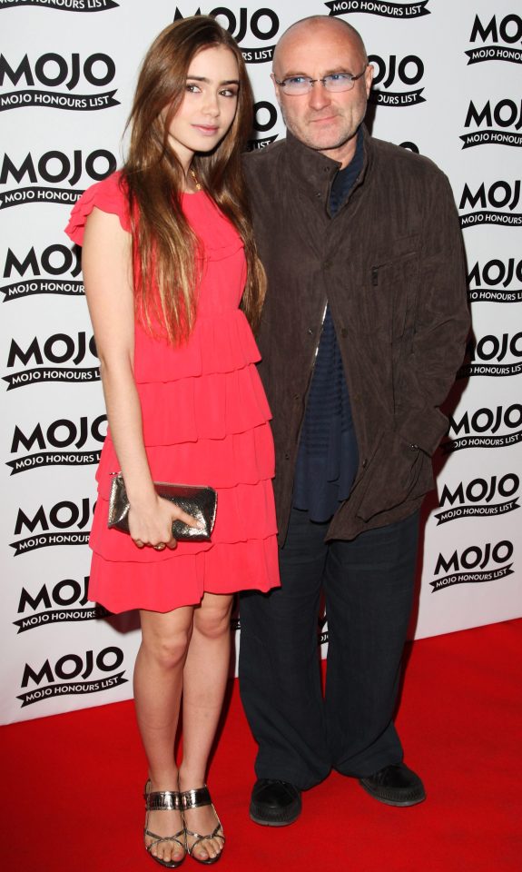 Phil with his famous actress daughter Lily