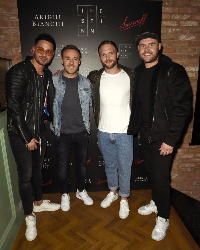  Adam Thomas was supported by his soap pals at his bar launch last night