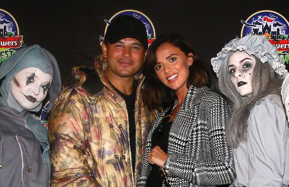  Ryan Thomas and Lucy Mecklenburgh attended the VIP preview of Alton Towers' Scarefest