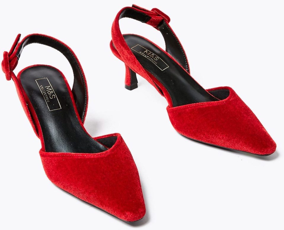  M&S have brought out a £25 dupe of Meghan's shoes in velvet