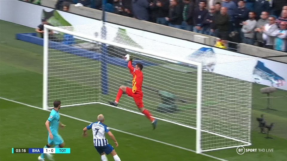  Lloris had spilled a high cross from under his crossbar, leading to him tumbling to the floor