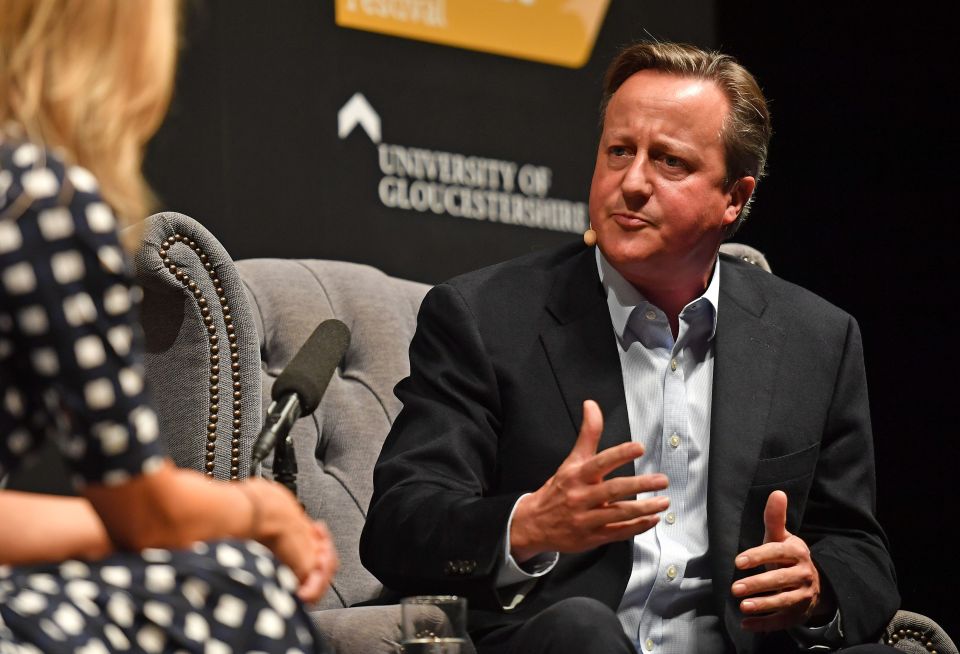  The former PM spoke at the Cheltenham Literature Festival earlier today