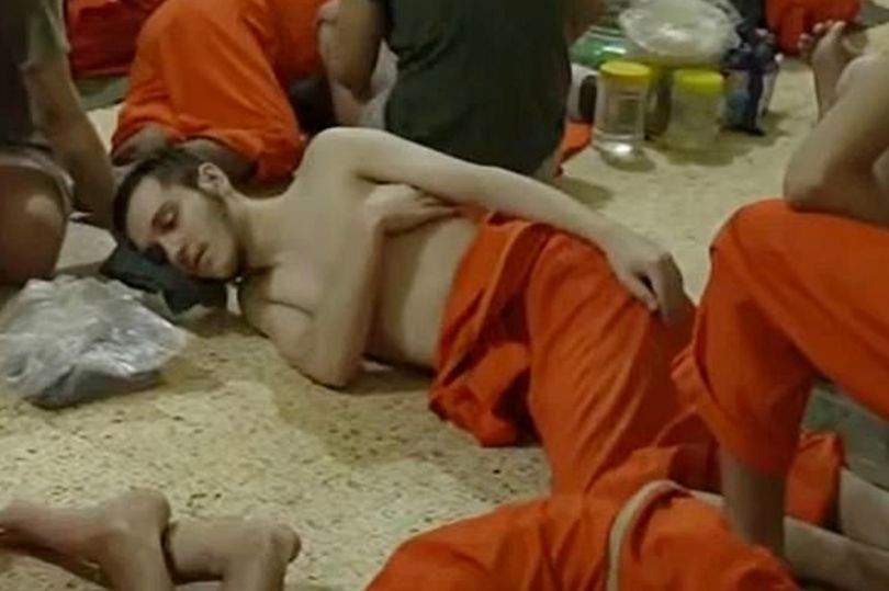  The footage, taken just days ago, shows ISIS recruit Jack Letts looking gaunt and lying on the floor of the Kurdish prison