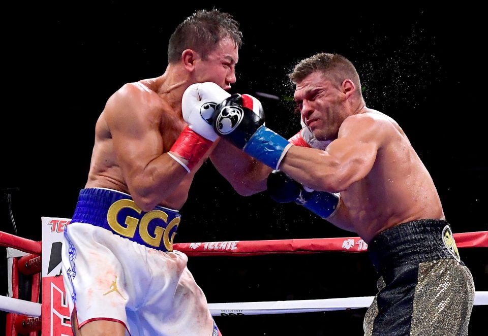  Golovkin was made to work hard to score a narrow points win over Derevyanchenko in New York