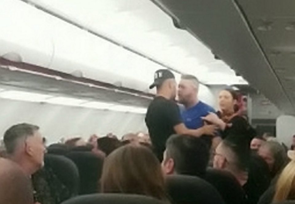  The fight happened on an easyJet flight from Manchester to Tenerife on Thursday