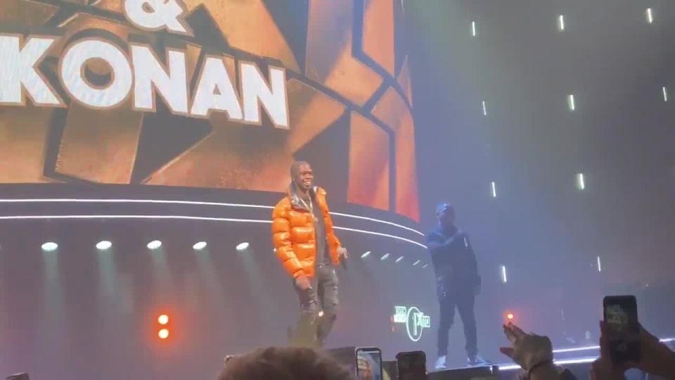  Krept performing at the event in Birmingham