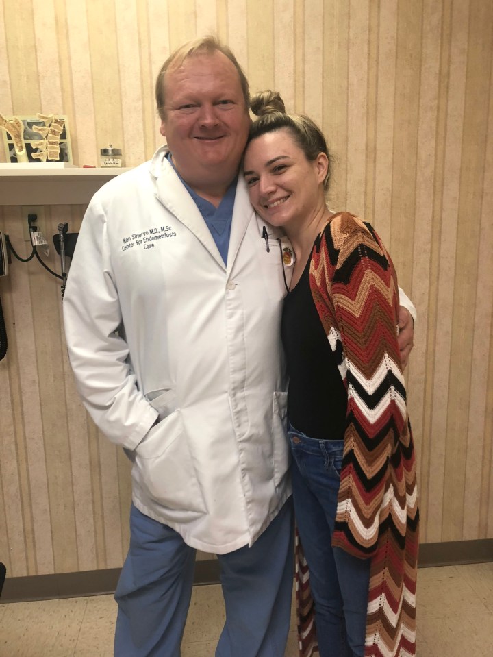  Claudia Wright with her surgeon Dr Sinervo